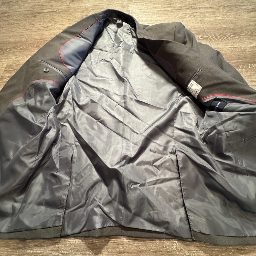 Braveman Sport Coat Mens 40 L Gray Blazer Jacket 2 Button Performance Modern - Picture 6 of 15